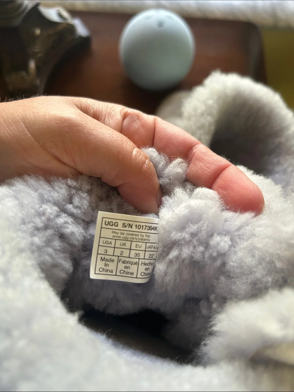 UGG Lavender Kids Bailey Bow Plush Shearling Lined Boots